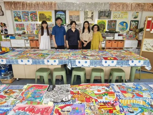 濠小舉辦建校93周年暨紀念抗戰勝利80周年繪畫比賽